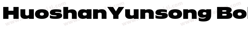 HuoshanYunsong Bold字体转换